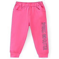 Babyhug Cotton Knit Full Sleeves Circle Printed T-Shirt & Lounge Pant Set - Blue & Pink
