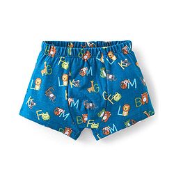 Babyhug 100% Cotton Antibacterial Trunk Briefs Stripes & Lion Print Pack of 3- Blue & Green