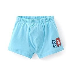 Babyhug 100% Cotton Antibacterial Trunk Briefs Stripes & Lion Print Pack of 3- Blue & Green