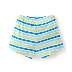Babyhug 100% Cotton Antibacterial Trunk Briefs Stripes & Lion Print Pack of 3- Blue & Green