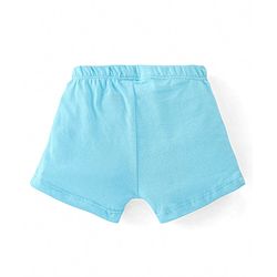 Babyhug 100% Cotton Antibacterial Trunk Briefs Checks & Fox Print Pack of 3- Blue White & Yellow