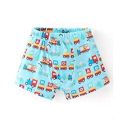 Babyhug 100% Cotton Antibacterial Trunks Pack of 3 - Yellow & Blue