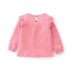 Babyhug Cotton Knit Full Sleeves Floral & Text Print T-Shirts Pack of 3 - Pink Maroon & Green