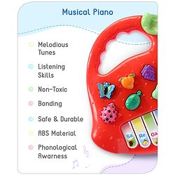 Babyhug Strawberry Musical Piano Keyboard- Red
