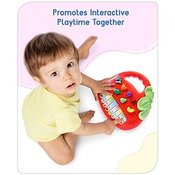 Babyhug Strawberry Musical Piano Keyboard- Red