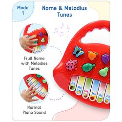 Babyhug Strawberry Musical Piano Keyboard- Red