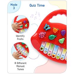 Babyhug Strawberry Musical Piano Keyboard- Red