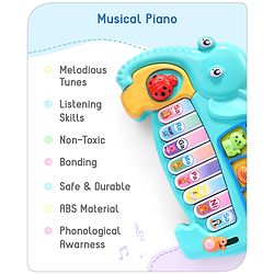 Babyhug Strawberry Musical Piano Keyboard- Red