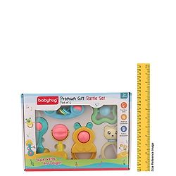Babyhug Rattle Cum Teether Set Pack of 6 - Multicolor