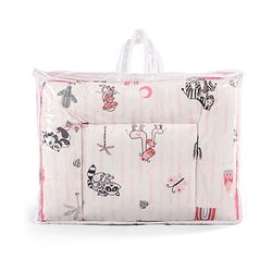 Babyhug Velour Sleeping Bag Baby Animal Print with Embroidery - Pink