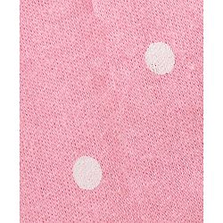Babyhug 100% Cotton Kitted Cap Mittens & Booties with Polka Dot Print- Pink