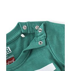 Babyhug Cotton Knit Full Sleeves Marvel Print T-Shirt - Green