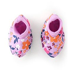 Babyhug 100% Cotton Mittens & Booties With Floral Print - Purple