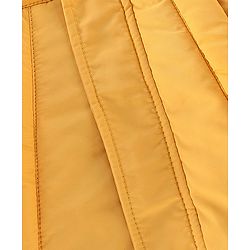 Babyhug Full Sleeves Hooded Jacket Solid Color - Yellow