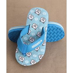 Cute Walk by Babyhug Slip On Flip Flop with Bear Print - Blue