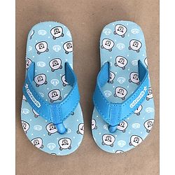 Cute Walk by Babyhug Slip On Flip Flop with Bear Print - Blue