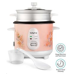 Babyhug Automatic Baby Rice Cooker Cum Food Steamer- Pink