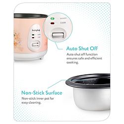 Babyhug Automatic Baby Rice Cooker Cum Food Steamer- Pink