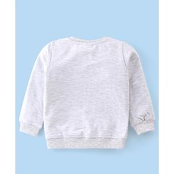 Babyhug Full Sleeves Sweatshirt with Text & Heart Graphics - White