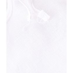Babyhug 100% Cotton Knit Sleeveless Tie Knot Solid Jhablas Pack of 5 - White