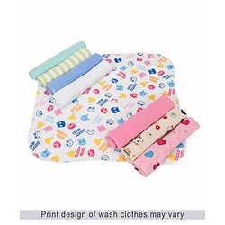 Babyhug Wash Clothes Pack of 8 (Print & Colour May Vary)