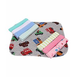 Babyhug Wash Clothes Pack of 8 (Print & Colour May Vary)