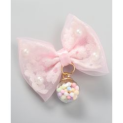 Babyhug Free Size Bow & Butterfly Clips Pack of 4 - Blue & Pink