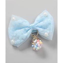Babyhug Free Size Bow & Butterfly Clips Pack of 4 - Blue & Pink