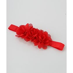 Babyhug Free Size Floral Headband with Sunglasses - Red