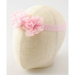 Babyhug Free Size Headband With Floral Corsage & Sunglasses - Light Pink