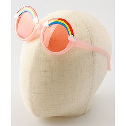 Babyhug Free Size Headband With Floral Corsage & Sunglasses - Light Pink