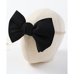 Babyhug Free Size Bow Headband with Sunglasses - Black