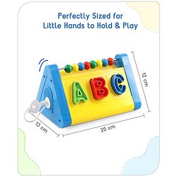 Babyhug Alphabets Numbers and Shape Sorter Set -Yellow & Blue