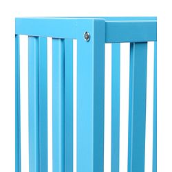 Babyhug Visby Wooden Cot - 3 Level Height Adjustment | Plug & Play Assembly | New Zealand Pine Wood | Parent Bed Attachment | Crib | Day Bed | Toddler Bed - Blue