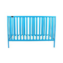 Babyhug Visby Wooden Cot - 3 Level Height Adjustment | Plug & Play Assembly | New Zealand Pine Wood | Parent Bed Attachment | Crib | Day Bed | Toddler Bed - Blue
