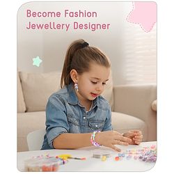 Babyhug DIY Pastel Beads Jewellery Making Kit - Multicolour