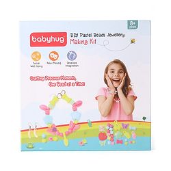 Babyhug DIY Pastel Beads Jewellery Making Kit - Multicolour