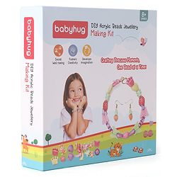 Babyhug DIY Acrylic Beads Jewellery Making Kit - Multicolour