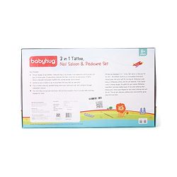 Babyhug 3 in 1 Tattoo Nail Saloon and Pedicure Kit - Multicolour