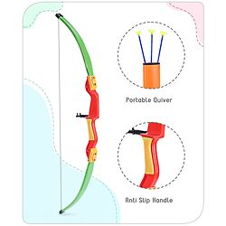 Babyhug Archery Set for Kids - Bow & 3 Suction Cup Arrows with Target Board | Safe Indoor & Outdoor Garden Play Toy for Boys & Girls | Improves Focus & Motor Skills | Ideal Birthday Gift