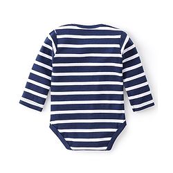 Babyhug 100% Cotton Knit Full Sleeves Stars Print Onesie Pack of 3 - Multicolour