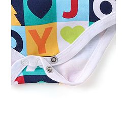 Babyhug 100% Cotton Knit Full Sleeves Stars Print Onesie Pack of 3 - Multicolour