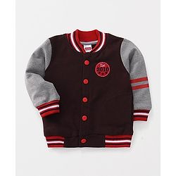 Babyhug Full Sleeves Sweatshirt East 2010 Patch - Brown