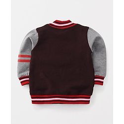 Babyhug Full Sleeves Sweatshirt East 2010 Patch - Brown
