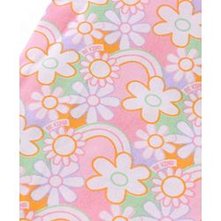 Babyhug Cotton Woven Sleeveless Vest & Pajama Set Floral Print - Pink