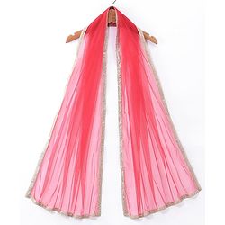 Babyhug Woven Sleeveless Sequenced Choli With Embroidered Lehenga And Dupatta - Red