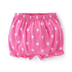 Babyhug 100% Cotton Knit Bloomer Floral Print Pack of 3 - Multicolor