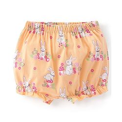 Babyhug 100% Cotton Knit Bloomer Floral Print Pack of 3 - Multicolor