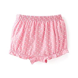 Babyhug 100% Cotton Knit Bloomers Butterfly Print Pack of 3 - Pink & White