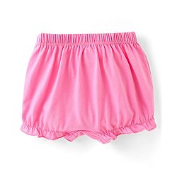 Babyhug 100% Cotton Bloomers Fox & Floral Print Pack of 3- Blue Yellow & Pink